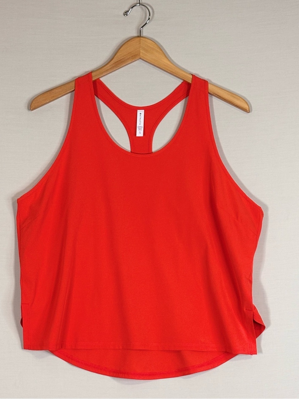 Athleta XL Racerback Performance Tank Bright Coral Red Activewear Top